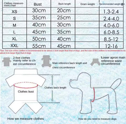 Hoodie Style Striped Dog Winter Clothes